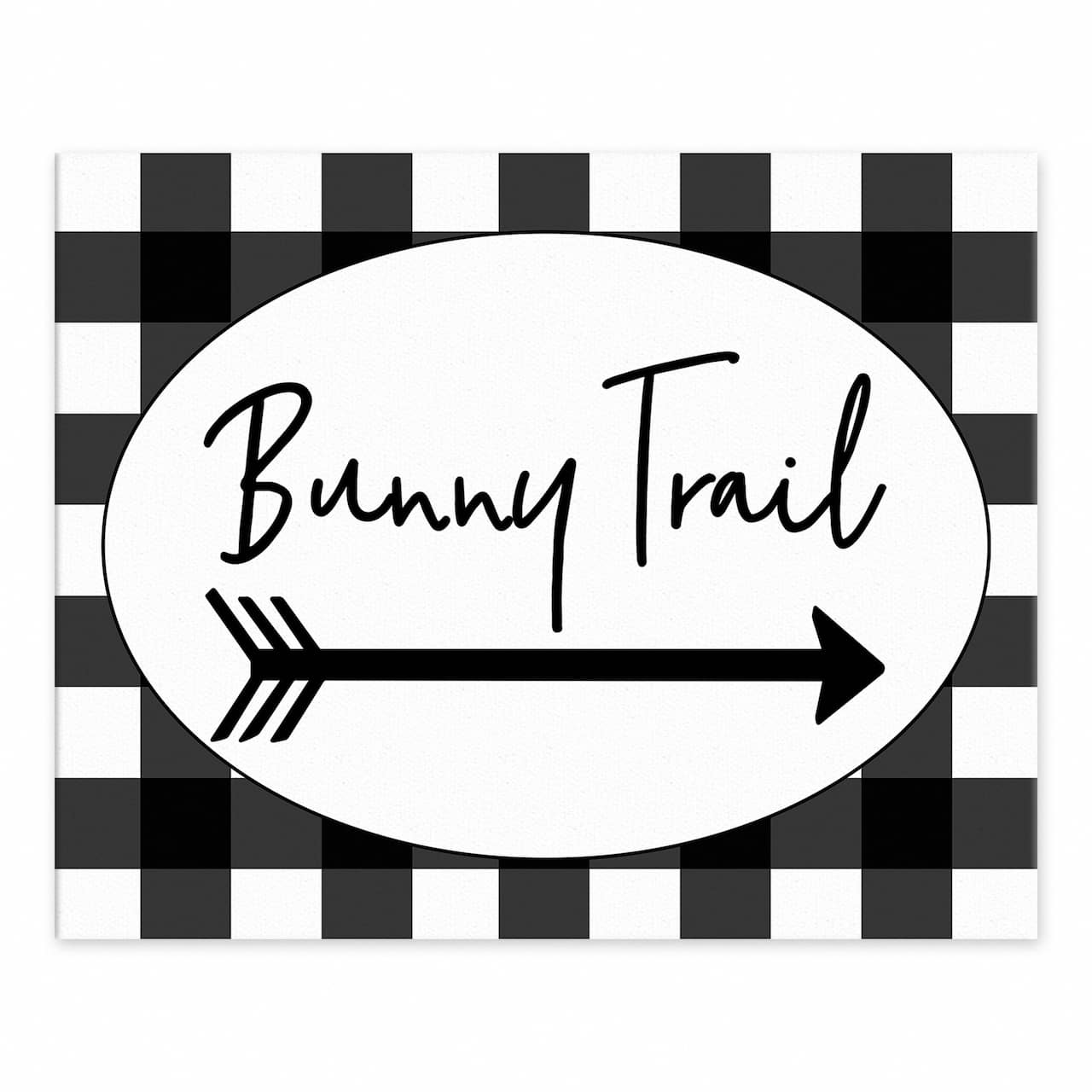 Buffalo Check Bunny Trail Tabletop Canvas